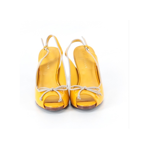 Cole Haan Yellow Heels Size 5 - Picture 2 of 2